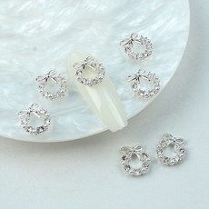 네일 진주리스파츠 리본(3개), 1개