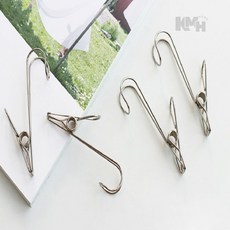 스틸 훅 고리집게 10개 수세미걸이 소품걸이
