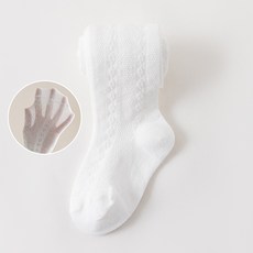 女童純棉網眼褲襪