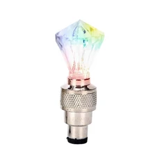 2개 LED 타이어 밸브 스템 캡 네온 라이트 방수 휠 스포크 라이트 LED 타이어 램프 오토바이 자전거 자동차, 03 2Pcs Blue