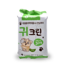 애견 귀크린 물티슈 50g 30매 반려동물 청결 물티슈 79000EA 1EA, 본상품, 1개