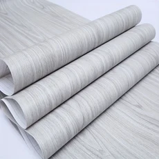 [방수 PVC 우드 비닐] 자가 접착 회색 나무 벽지 - 주방 캐비닛 및 가구용 제거, 01 45cmx100cm, 01 huimuwen