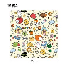 魔術裹貓布 寵物固定布 多功能寵物護理百貼布, 1個, 塗鴉A【55*55cm】適合4kg內
