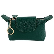 [ 1066604 ] 프라멘디노 그린 미니 스몰 소프트 가죽 동전 지갑 지퍼 파우치 키체인 교체 여성용 남성용 가방 초록색 모던, [ 1066604 ] 프라멘디노, 그린 미니 스몰 소프