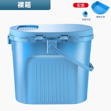 【釣友俱樂部】多功能釣魚桶 30L 活魚桶 加厚釣箱 筏釣箱 垂釣漁具, 裸桶（藍色）