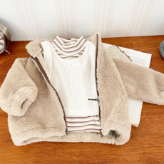 스텔라앤케이 베라양면보아털점퍼 아동겨울후리스 남아여아공용 곰돌이자켓 유아후리스 따뜻한겨울점퍼