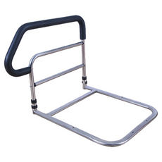 【LADUTA 拉布塔】不鏽鋼床邊扶手，老人起身輔助器，防摔落床護欄，臥床起身神器, 1個, C02黑色, 黑色