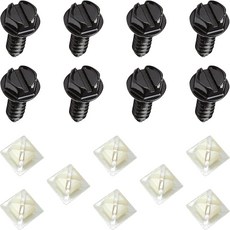 QZTY 16PCS 번호판 나사 키트 볼트 전방 후방 차량 태그 마운트용 자동차 액세서리 방청 스테인리스 스틸 세트 유니버설 핏 SUV 트럭