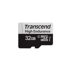 트랜센드 고내구 microSD 32GB UHS-IU1 Class10 블랙박스 보안 카메라용 TS32GUSD350V-E