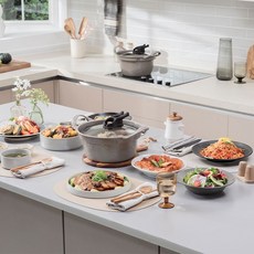 안넘치는 램프쿡 요술냄비, 1개, 블랙, 38cm