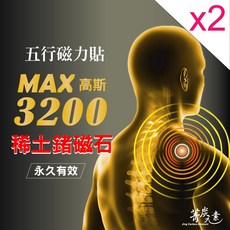 菁炭元素 稀土磁能五行磁力貼(二件組) 舒緩疲勞, 1個