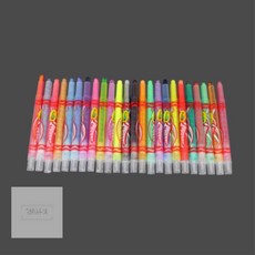 경희마실 그림그리기칼라펜 트위스트 색연필 24색 (Fun Effects), 1개, 24개, 3세
