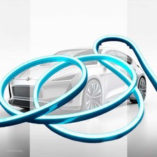 LED바 아이스블루 V3 방수 간판줄 인테리어 오토바이 네온 간접등, 50cm