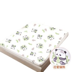 安心夜 嬰兒隔尿床單 可愛熊貓圖案 親膚床單款, 可愛熊貓 - 親膚床單款, 1個