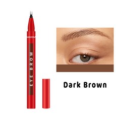 BARVENA 眉筆 勾勒定型, 1個, BN7027-02#Dark Brown霧咖棕,BN7027雙頭填充眉筆