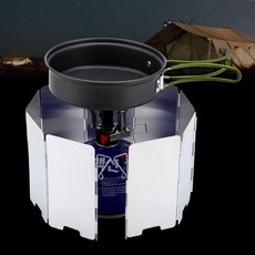 야외 취사 가스 스토브 바람막이 커버 캠핑 난로 바람 차단 막 휴대 용 쉘터 조리기구