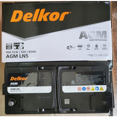 델코 AGM LN5 95AH 자동차 배터리 차량용 배터리 싼타페 제네시스 쏘렌토 스팅어 SM7, 1개, 공구대여 O + 폐배터리반납 O