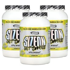 가스파리 사이즈온 올 인 원 머슬 빌더 1.63 kg Gaspari Nutrition SizeOn All In One Muscle Builder Lemon Ice 1.63kg, 3개
