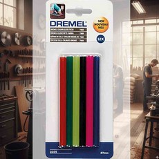 드레멜막대본드 GG05 저온용 컬러7mm 12개입 저온용막대본드 7mm글루스틱 작업용본드 수리본드 핫멜트본드 다용도접착제