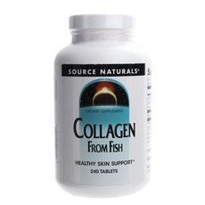 SOURCE NATURALS 魚片中的膠原蛋白, 1罐, 240顆, 1罐
