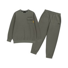 내셔널지오그래픽 키즈 K254UPB910 맨투맨 상하 SET 기모 BROWN 869189