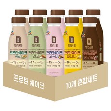프로틴 쉐이크 10개 혼합세트 (귀리+견과+고구마+바나나+카카오 각 50gX2개), 1세트, 500g
