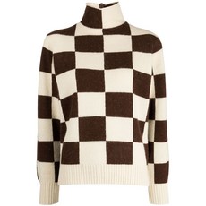 언더커버 하이 넥 인타르시아 니트 스웨터