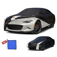 Cotryvox Mazda Miata MX-5 MX5 (1990-2025)용 자동차 커버 전천후 야외 방수 비 눈 UV 자외선 차단 전체 외부 내후성.