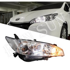 RUN SUN 車燈 豐田 WISH LED U型晶鑽 LED魚眼大燈 對應原車HID版本, 1個