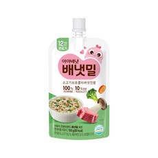 아이배냇 배냇밀 짜먹는 실온 이유식, 100g, 1개, 소고기브로콜리버섯진밥