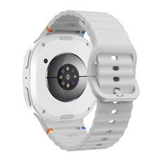 갤럭시 워치8/8 호환 클래식 스트랩 스포츠 밴드 실리콘 40mm 44mm 46mm, 라이트그레이