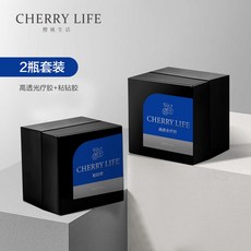 優美 上新！高透硬式封層塑形建構底膠，美甲功能甲油膠，開店專用光療，高透明度，硬式封層，持久塑形, 1個, 高透光療(15g)+膠粘鑽膠(15g)