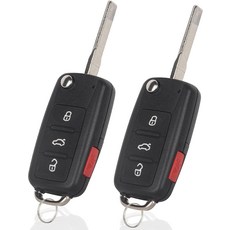 20112016 VW 폭스바겐 티구안 투아레그 제타 비틀 CC 에오스 골프 GTI 패사트 카키 교체 NBG010180T 플립 키리스 엔트리 리모트 2팩