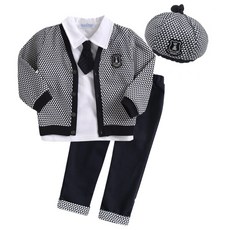 그린베베 국내생산 영유아용 모던삼각 남아정장 5종세트