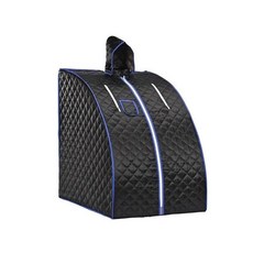 家用桑拿蒸箱 智能蒸汽機 1000W 可拆卸帽子, 黑色支架款, 110V