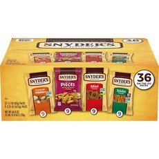 스나이더스 프레첼 버라이어티팩 20개입, 1.69온스 (36개)