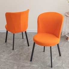 유럽식 의자커버 새로운 식당 커버 통합 대형 고양이 원형 의자 모양의 방지 등받이 특수, F. 주황색, A. 1고양이 긁힘 방지 볼링 방지 세탁 가능