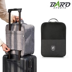 골프화 가방 340mm 대용량 슈즈백 캐리어걸이 방수 다용도 수납, 대용량 골프화가방 블랙, 1개