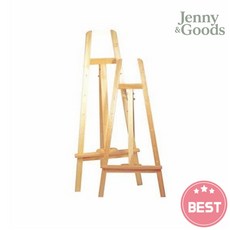 제니앤굿즈 단아미 나무이젤 120cm 삼각대형 미술작업 전시용 목재이젤