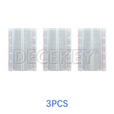 1-10pcs 400 타이 포인트 솔더리스 PCB 브레드 보드 미니 범용 테스트 Protoboard DIY 빵 버스 회로 기판, [01] 3 pcs