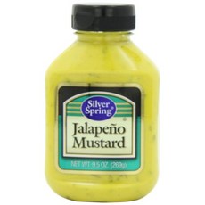 실버 스프링스 머스타드 할라피뇨 9.5 온스 스퀴즈 병 Silver Springs Mustard Jalapeno 9.5-Ounce Squeeze Bottles (Pack, 1개