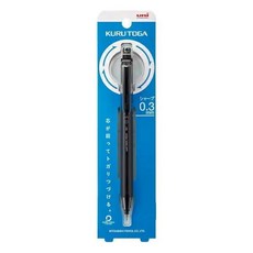 미쓰비시 펜슬 샤프 쿠루토가 KS 0.3mm 블루 M3KS1P.33, 블랙