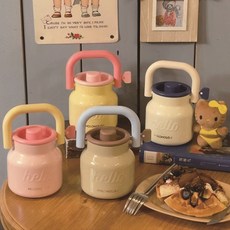 홀로홀로 밀크 보온병 푸드자 죽통 도시락 700ml 4color, 핑크