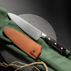 葉添 精工主廚刀 皮革刀套組 - 台灣品牌 鋒利持久 露營/戶外適用, 1個