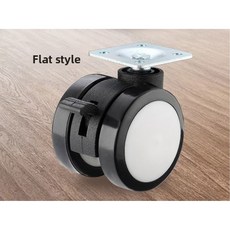 1.5인치 의자 바퀴 캐스터 교체용 소프트 무음 책상 (작업용 의자 고하중 안전 회전 사무실 바퀴), 4pcs 1 5inch D 1