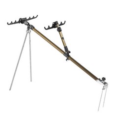 슈퍼인 튼튼 3단 조절가능 낚시 받침대 다용도 원투받침대 삼각대 바다 민물 겸용, 브라운