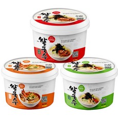 국내산 윤가원 쌀 현미쌀국수 부드럽고 쫄깃 멸치맛 해물맛 김치맛 각각 4개씩 즉석식품 국시, 12개, 92g