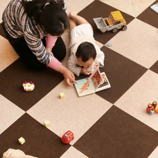 [제주 도선료X]침실 거실 카펫바닥 조각매트(소형30x30) 제주도추가배송비, 1조각매트소-베이지