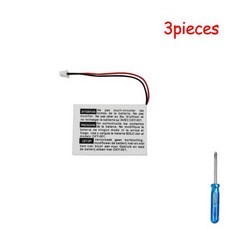 GBM 게임보이 마이크로용 OXY-003 배터리 460mAh 3.8V 충전식 리튬 게임 콘솔 교체용 리포, 2pcs White