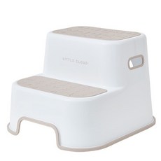 LITTLE CLOUD 幼兒防滑雙層腳凳, 1個, 米色